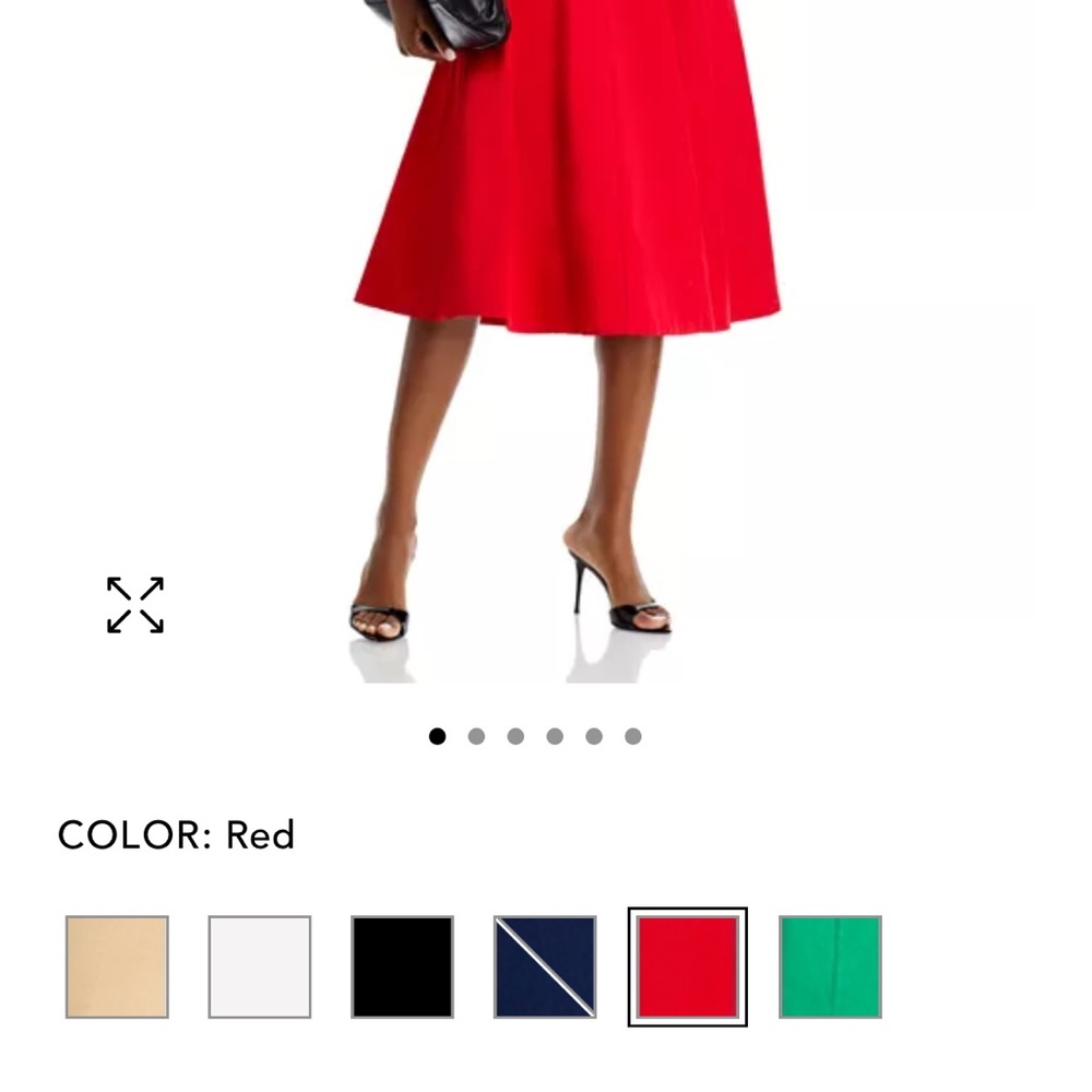 Elegant Red Women's Skirt